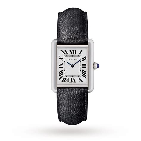 cartier tank solo small leather strap|cartier tank solo large model.